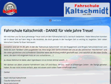 Tablet Screenshot of fahrschule-kaltschmidt.de